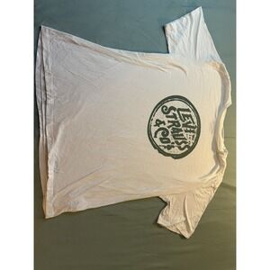 Vintage Levi Strauss & Co. white t-shirt with a green circular logo large